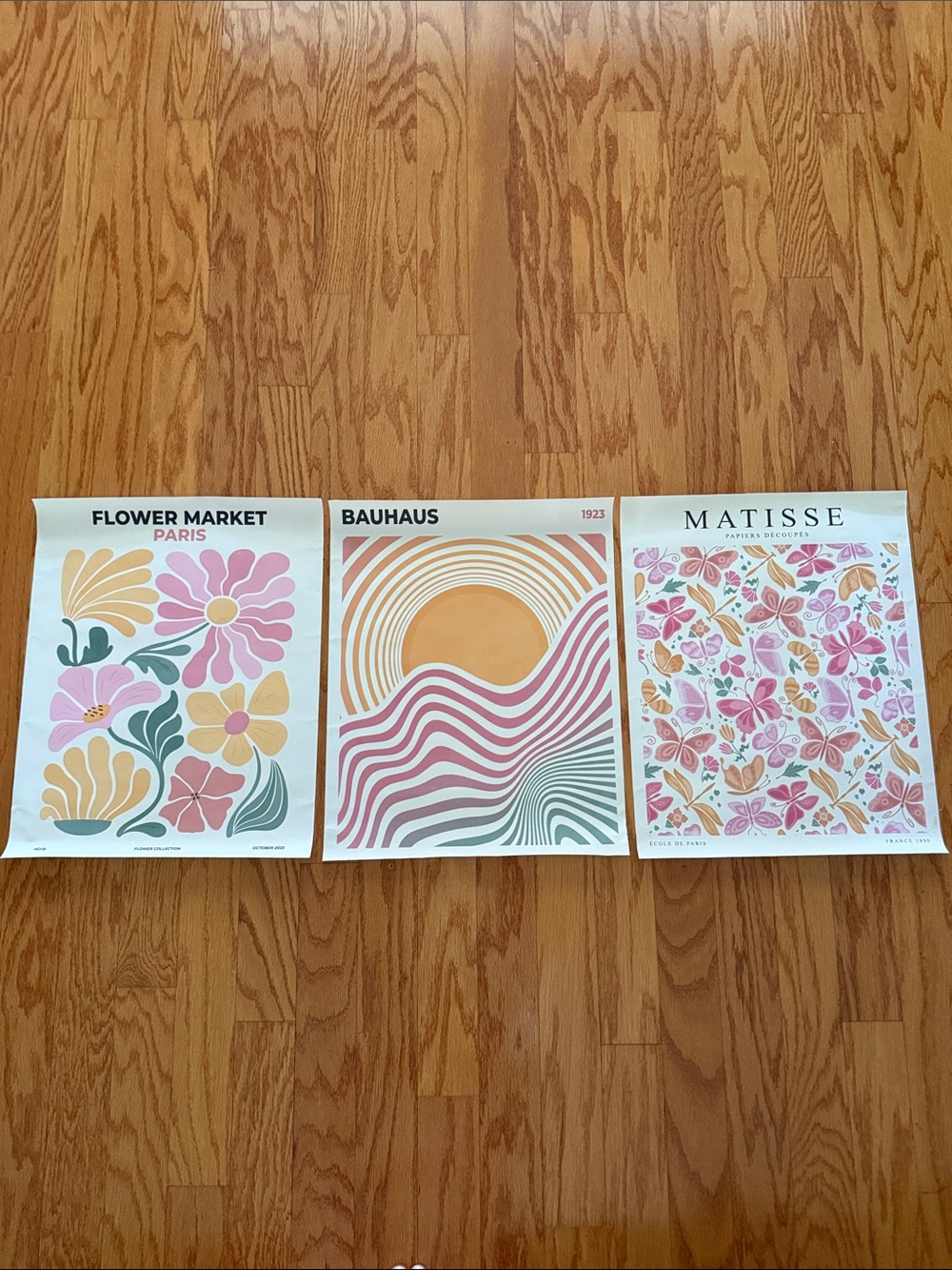 Etsy Matisse & Flower Market Set of 3 Pastel Wall Art Prints